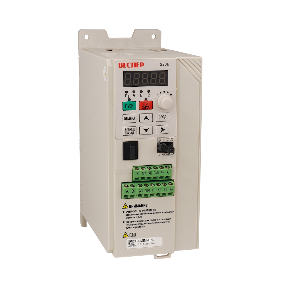 E5-MINI-S2L 1,5кВт 220В